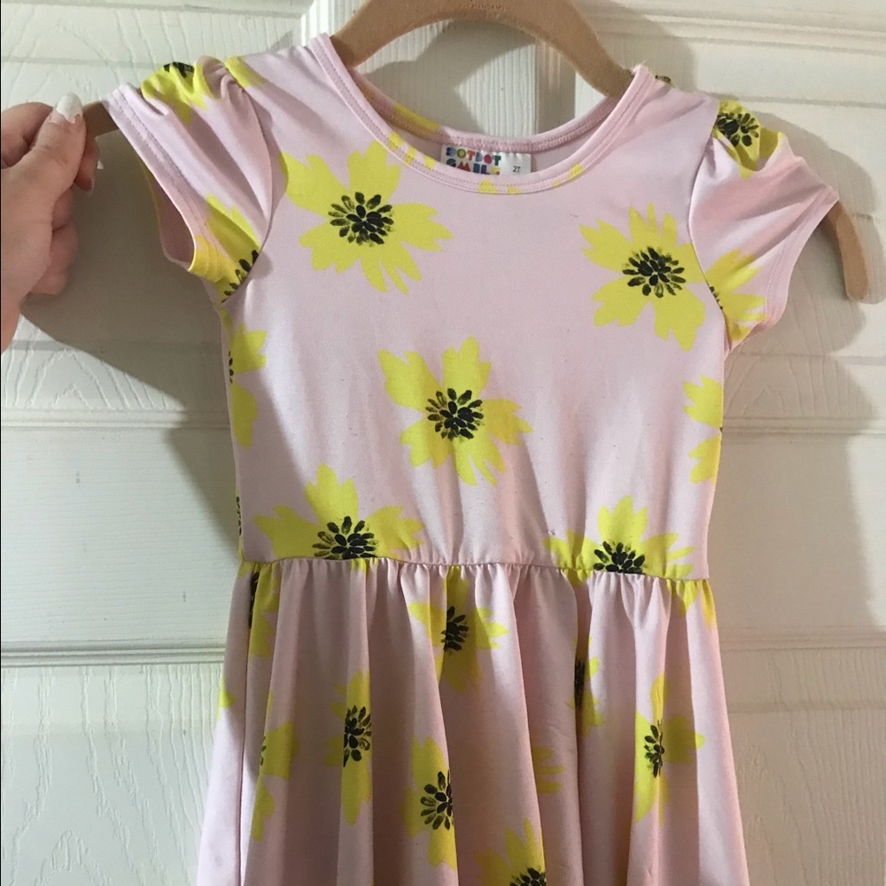 Yellow flower dress